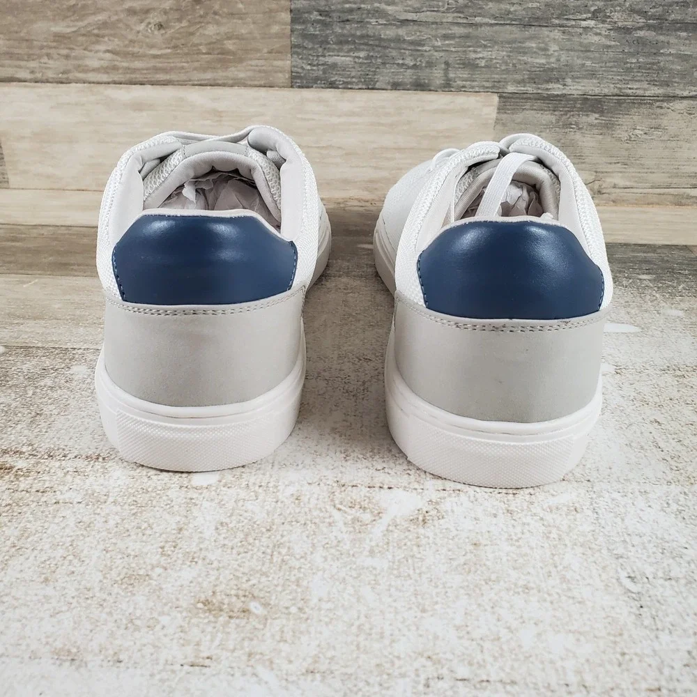 Mix No. 6 Mens Shoes Sz 11‎ White EDWINN Knit Athletic Lace Up Casual Sneakers